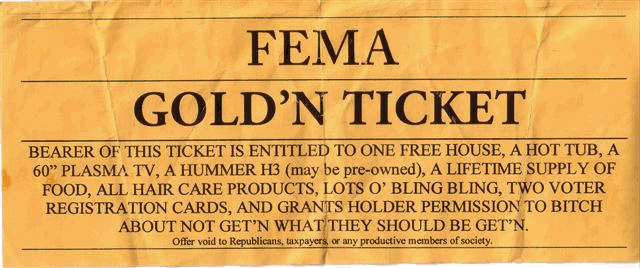 FEMA Golden Ticket